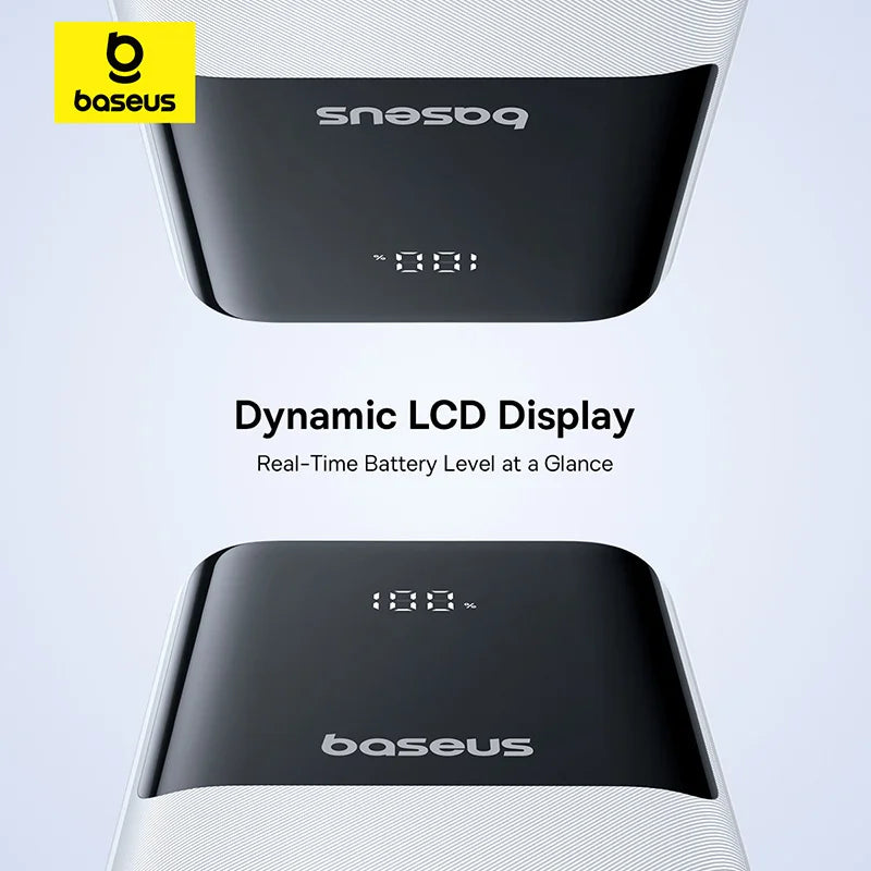 Baseus Power Bank 20000mAh PD 22.5W Fast Charging Phone External Battery Powerbank Charger for Xiaomi Poco iPhone Samsung iPad